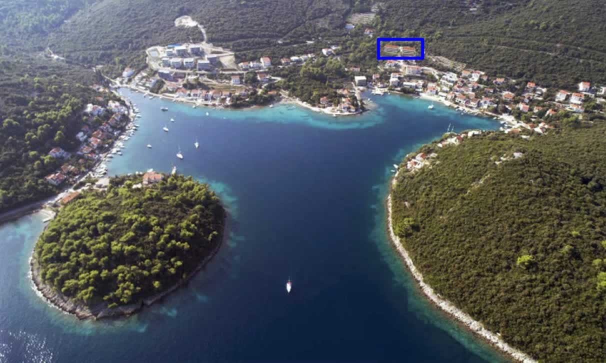 Žrnovska Banja pogled iz zraka
